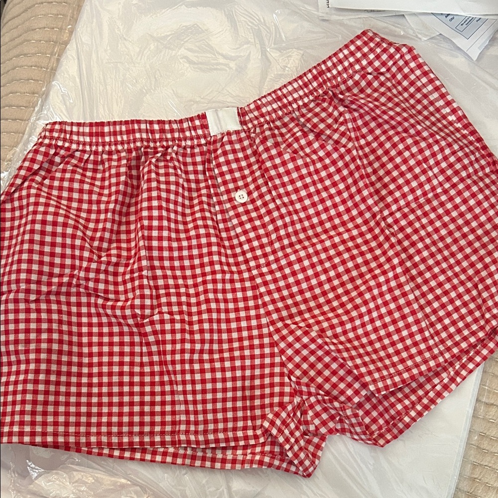 Red Gingham Women’s Shorts